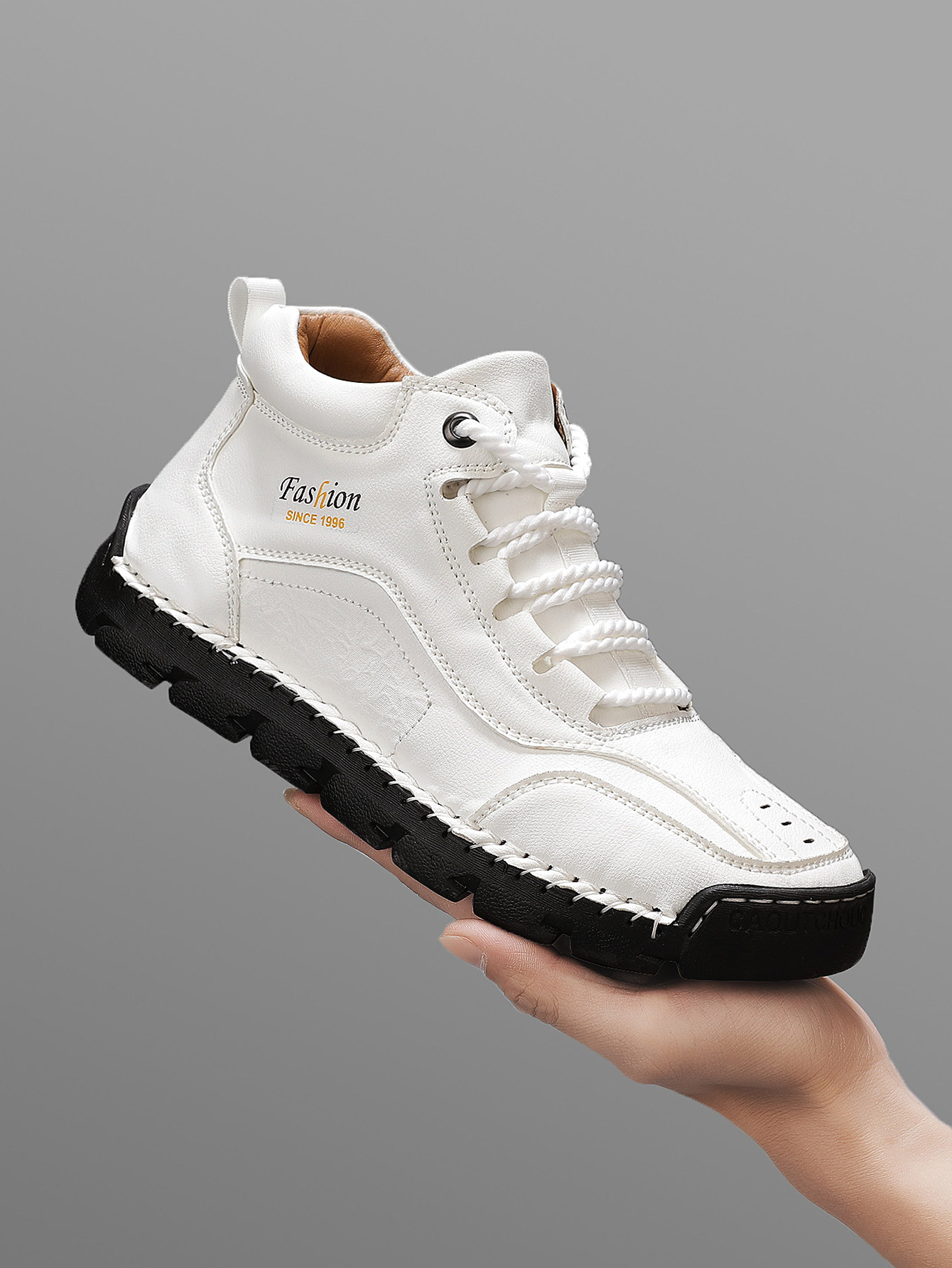 Men'S Fashion Videos - Chaussures décontractées mi-hautes faites à la