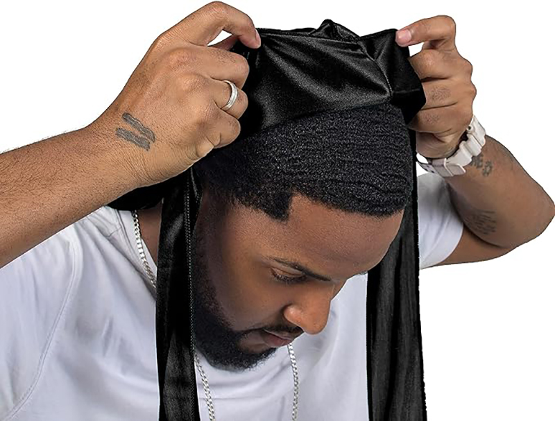 3 pièces/lot Long Durag soie S - Men'S Fashion With Hat avis et prix